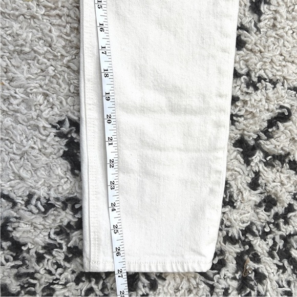 Rag & Bone Nina High-Rise Ankle Cigarette Jeans Ecru | Size 28 - Picture 9 of 10